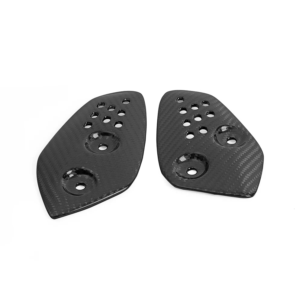 For YAMAHA MT07 FZ07 2014-2023 Carbon Fiber Motorcycle Accessories Pedal Guard Rear Pedal Guard Heel Plate Decorative