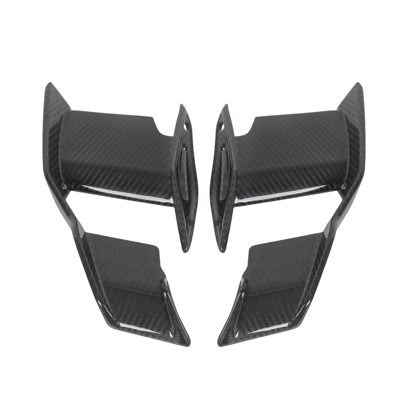 Carbon Fiber Side Winglets Wing Protector Cover Front Fairings for BMW S1000RR M1000R 2023 2024