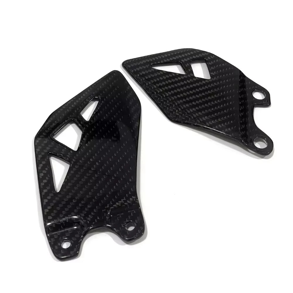 For KAWASAKI ZX-10R 2011-2024 Ninja ZX-10R/RR 11-24 Carbon Fiber Motorcycle Rear Footrest Wing Plate Heel Guards Rearset