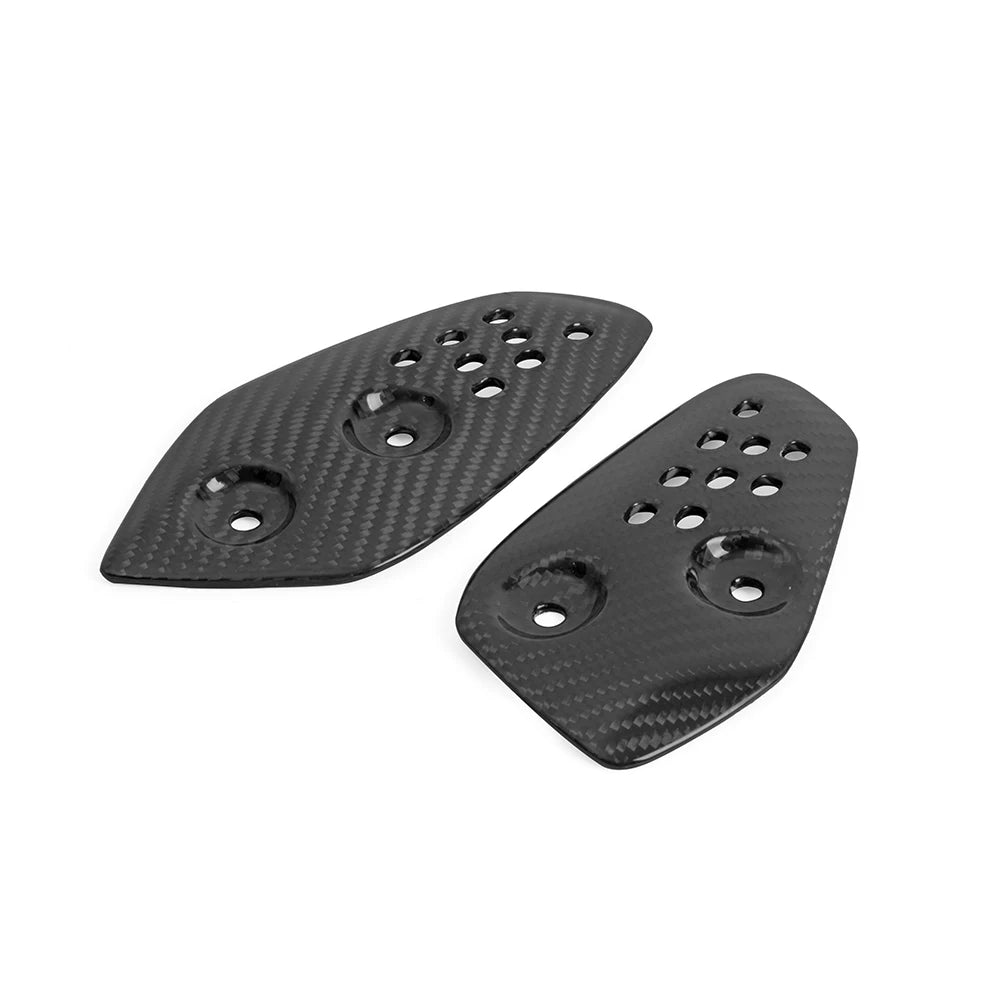 For YAMAHA MT07 FZ07 2014-2023 Carbon Fiber Motorcycle Accessories Pedal Guard Rear Pedal Guard Heel Plate Decorative