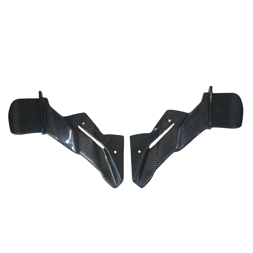 ZX6R 2024 Carbon Fiber Motorcycle Naked Front Spoiler Winglet Aerodynamic GP Wing Kit Spoiler New for Kawasaki ZX-6R 2024-2025