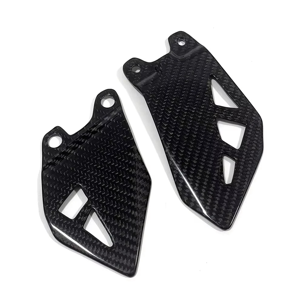 For KAWASAKI ZX-10R 2011-2024 Ninja ZX-10R/RR 11-24 Carbon Fiber Motorcycle Rear Footrest Wing Plate Heel Guards Rearset