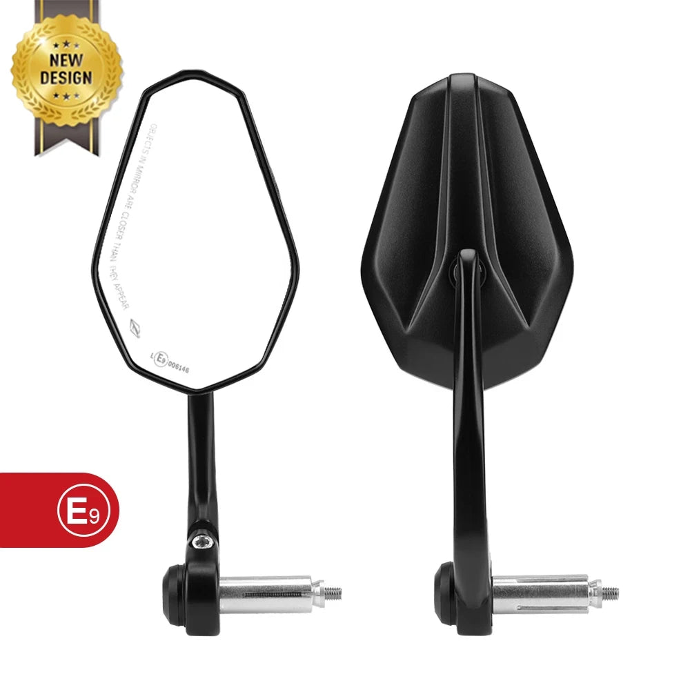 Universal Motorcycle Bar End Mirror 7/8" 22Mm Motorcycle Rear View Mirror for MT09 MT07 R1200GS for HONDA CBR 600 Z1000 Z800