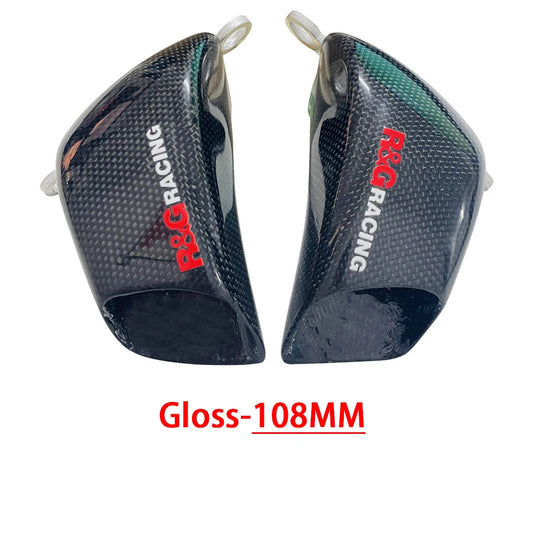 100MM & 108MM Motorcycle Accessories Front Caliper Radiator Cover Air Ducts Brake Cooling Mounting Modified Parts Carbon Fiber