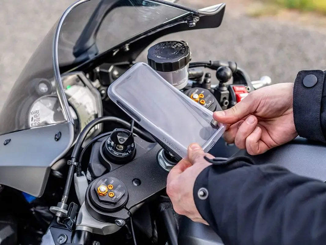 Quad Lock Phone Mount-Motorcycle Fork Stem Mount&Vibration Dampener
