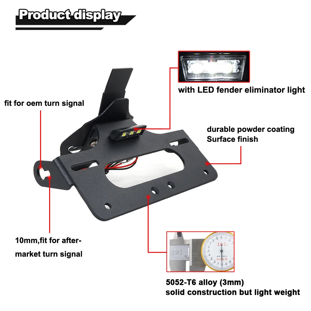 Fit for Ducati Panigale V2 Panigale V4 V4S V4R Streetfighter V4 Rear Tail Tidy Fender Eliminator License Plate Frame Holder