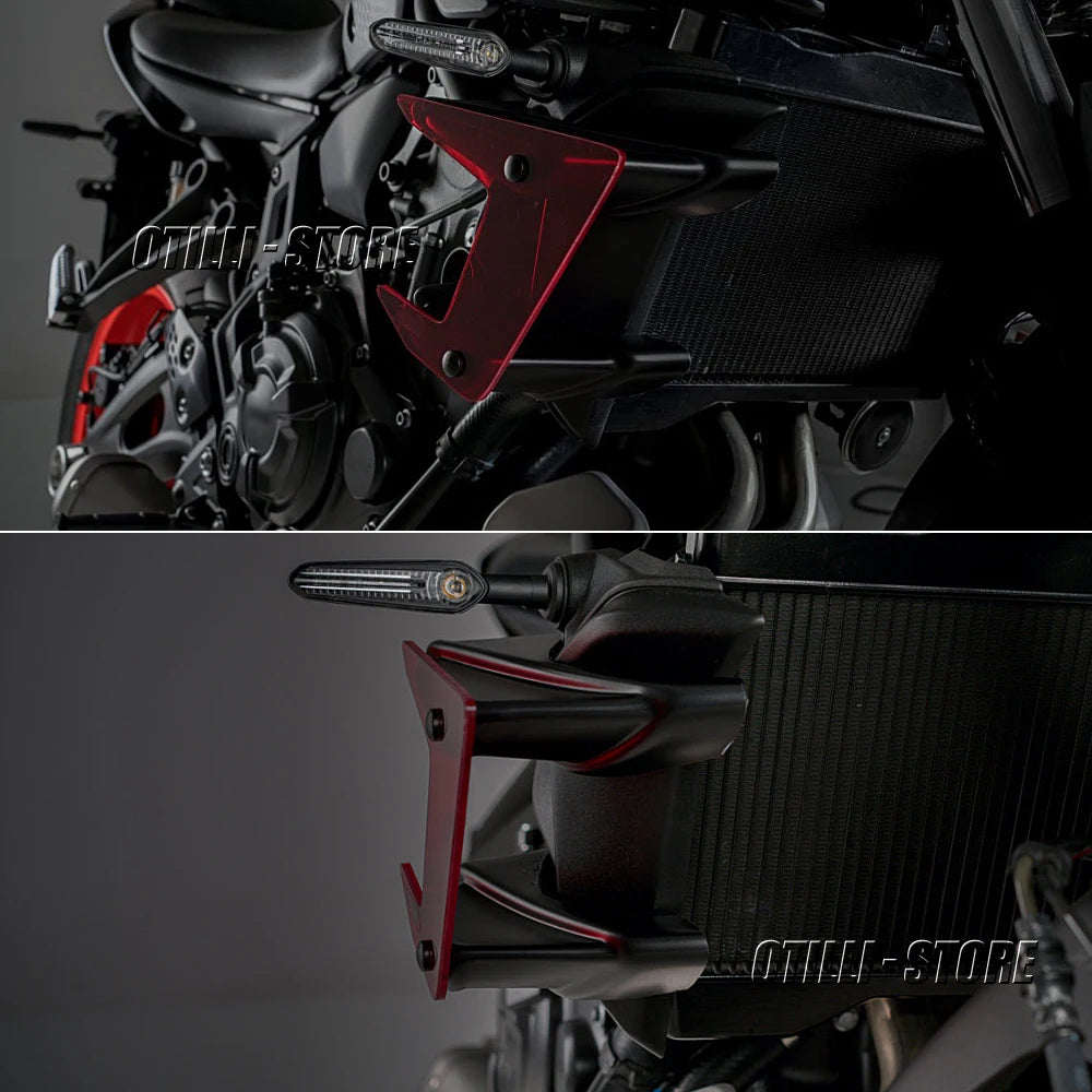 NEW Motorcycle Parts Side Downforce Naked Spoilers Fixed Wing Winglet Fairing Wings Deflectors for Yamaha MT07 MT 07 MT-07 2021