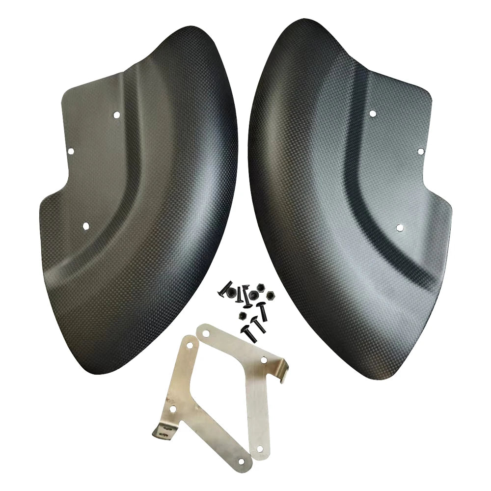 New for Ducati V2 V4 V4S Street Fighter V4 Carbon Fiber Wheel Cover Kit Air Deflector Protective Fairing Motorcycle Accessories