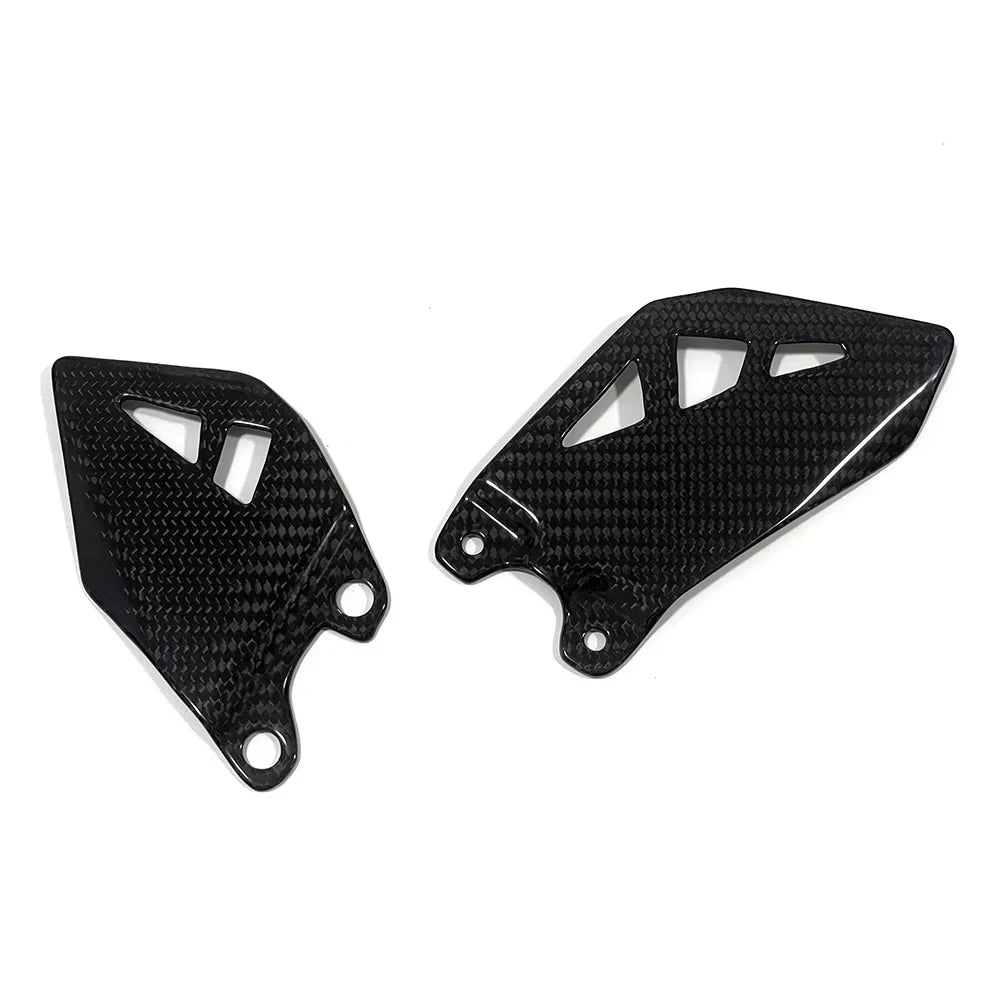 For KAWASAKI ZX-10R 2011-2024 Ninja ZX-10R/RR 11-24 Carbon Fiber Motorcycle Rear Footrest Wing Plate Heel Guards Rearset