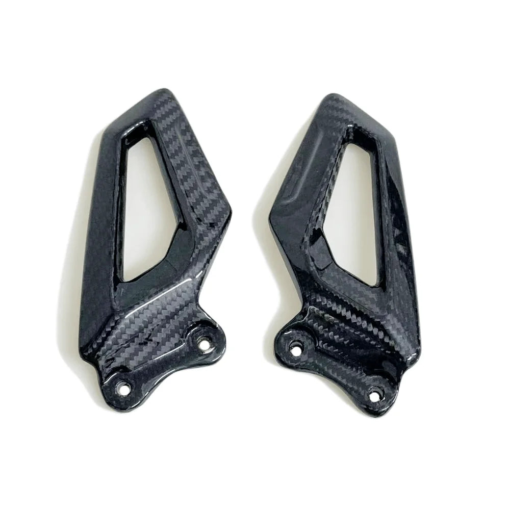For BMW S1000RR S1000RR 2019-2023 2024 100% Carbon Fiber Motorcycle Foot Pad Protector Driver'S Heel Plates Guards Footrests