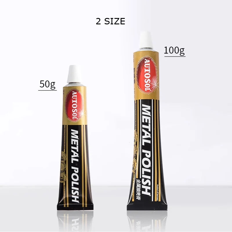 50/100G German AUTOSOL Metal Polishing Paste Stainless Steel Rust Removal Grinding Copper Metal Watch Scratch Repair Cream