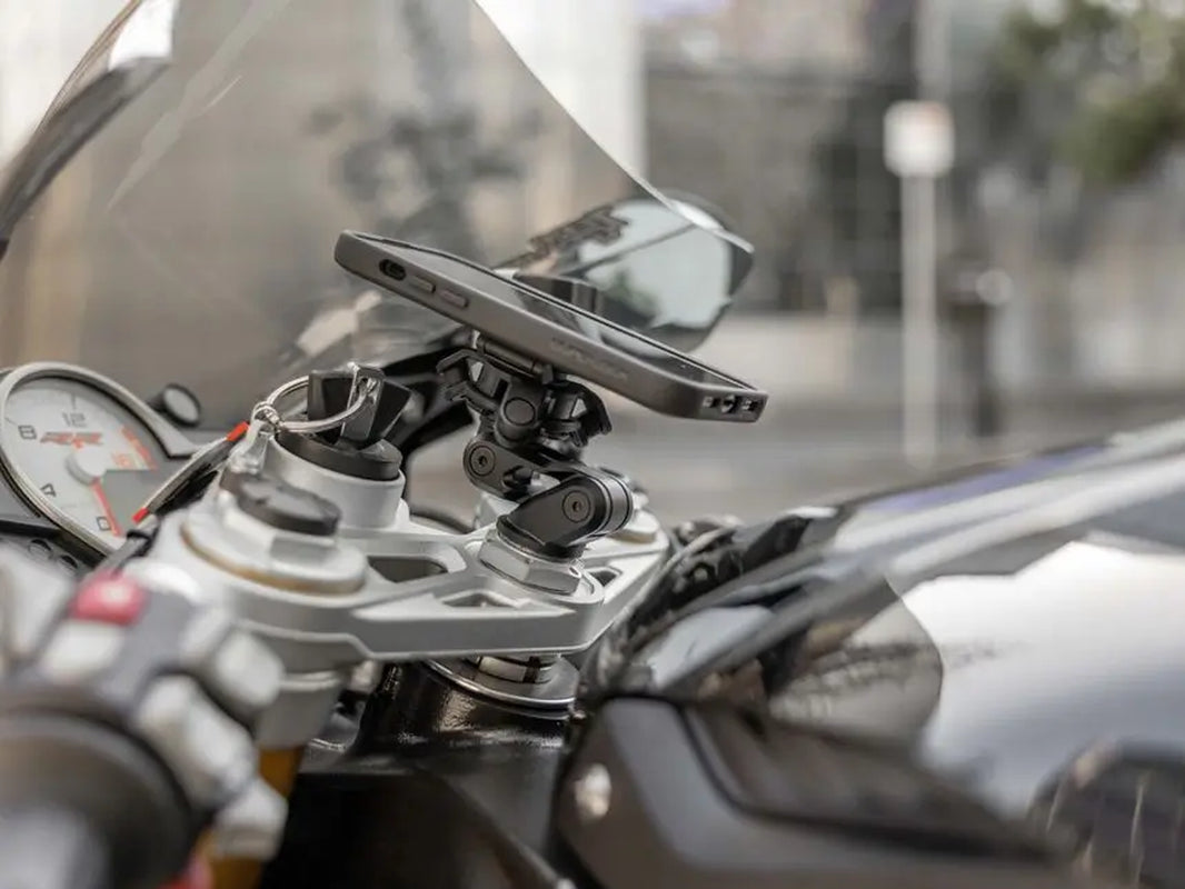 Quad Lock Phone Mount-Motorcycle Fork Stem Mount&Vibration Dampener