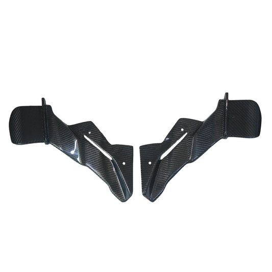 ZX6R 2024 Carbon Fiber Motorcycle Naked Front Spoiler Winglet Aerodynamic GP Wing Kit Spoiler New for Kawasaki ZX-6R 2024-2025