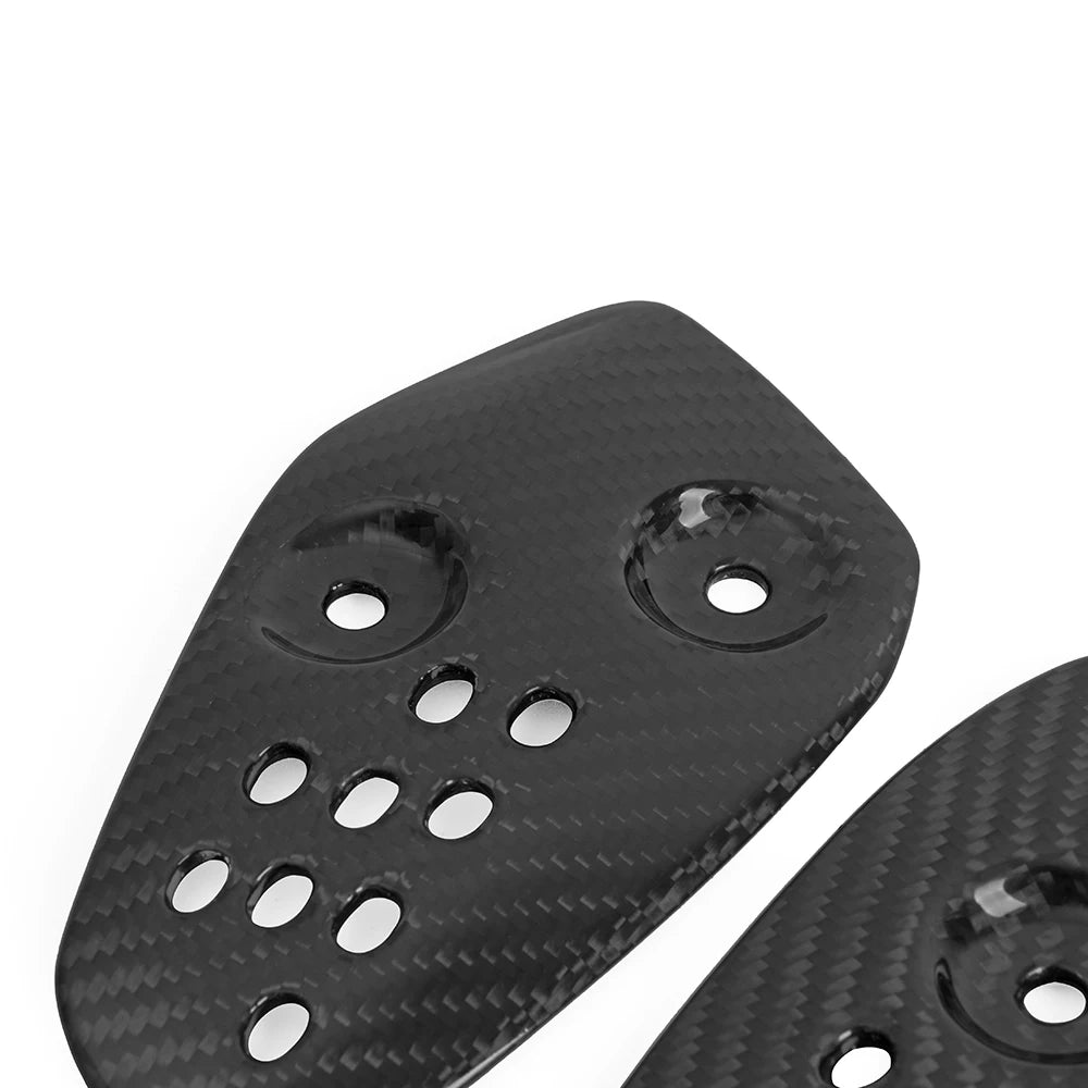 For YAMAHA MT07 FZ07 2014-2023  Carbon Fiber Motorcycle Accessories Pedal Guard Rear Pedal Guard Heel Plate Decorative