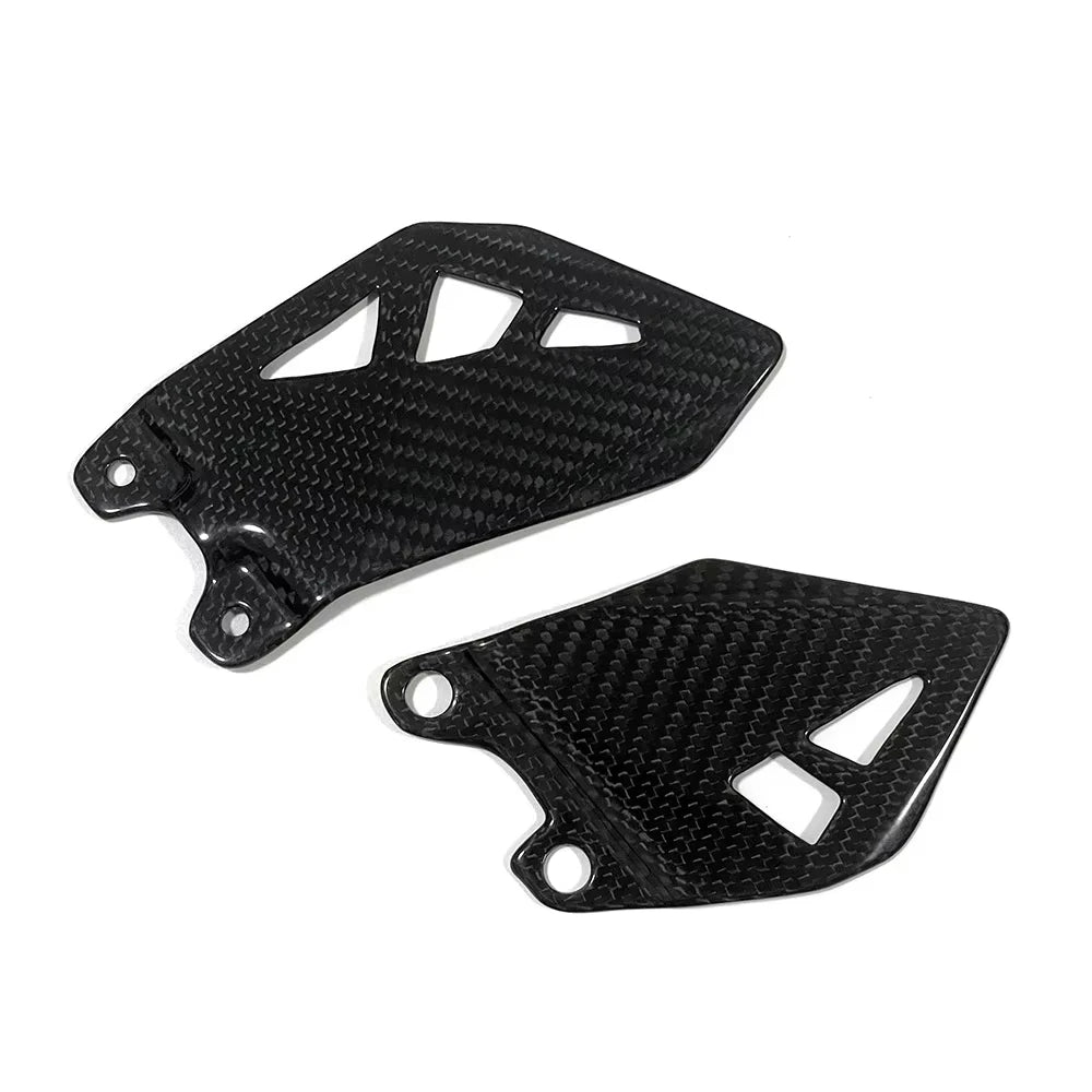 For KAWASAKI ZX-10R 2011-2024 Ninja ZX-10R/RR 11-24 Carbon Fiber Motorcycle Rear Footrest Wing Plate Heel Guards Rearset