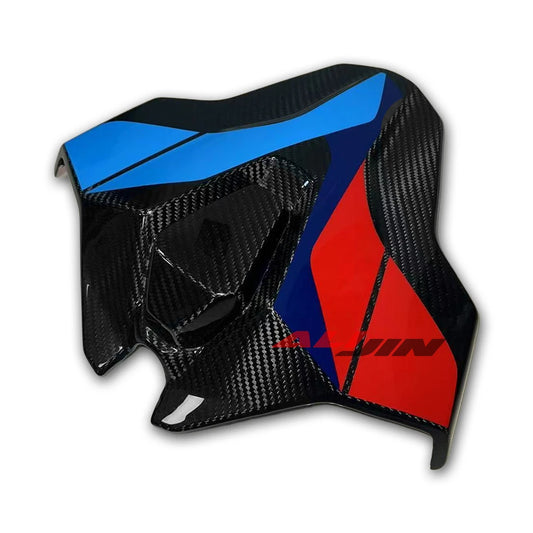 Dry Real Carbon Fiber Motorcycle Rear Whole Passenger Cover Seat Fairing Blue Red Printed for BMW S1000RR M1000RR 2023 2024 2025