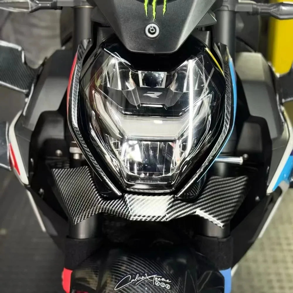 For BMW S1000R 2021-2024 S 1000 R M1000R 100%Carbon Fiber Spoiler Wing Fairing Side Front Lip Fixed Wing Motorcycle Accessories